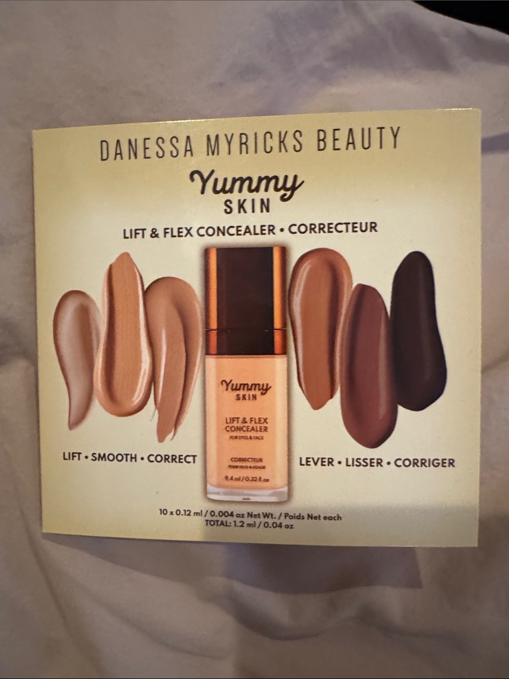 Danessa Myricks Beauty Yummy Skin Lift & Flex Concealer sample card